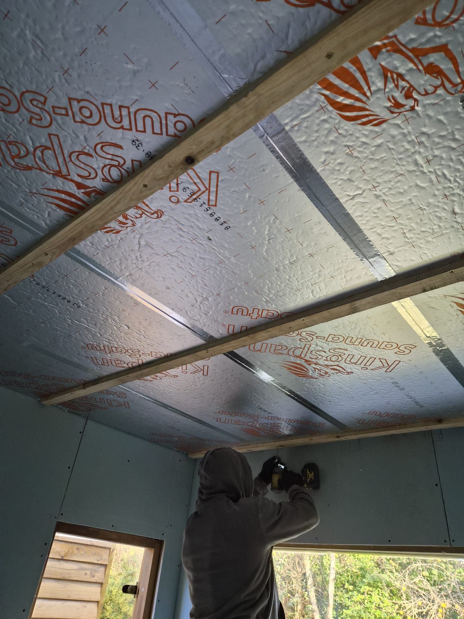 Finished garden sauna exterior